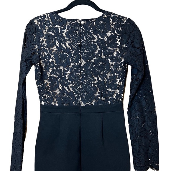 Lulu's Swooner or Later Black Long Sleeve Lace Dress Size S - Picture 4 of 5